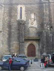 Puerta de la Iglesia en Gata, en Sierra de Gata, Cáceres, Extremadura