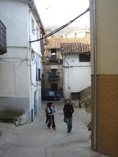 Casco urbano de Torre de Don Miguel en Sierra de Gata, Cáceres, Extremadura.