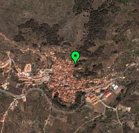 Mapa de Googel centrado en Gata, con información de la Sierra de Gata. 