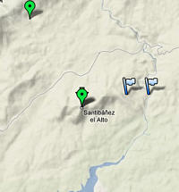 Mapa de Google de Santibañez el Alto en Sierra de Gata
